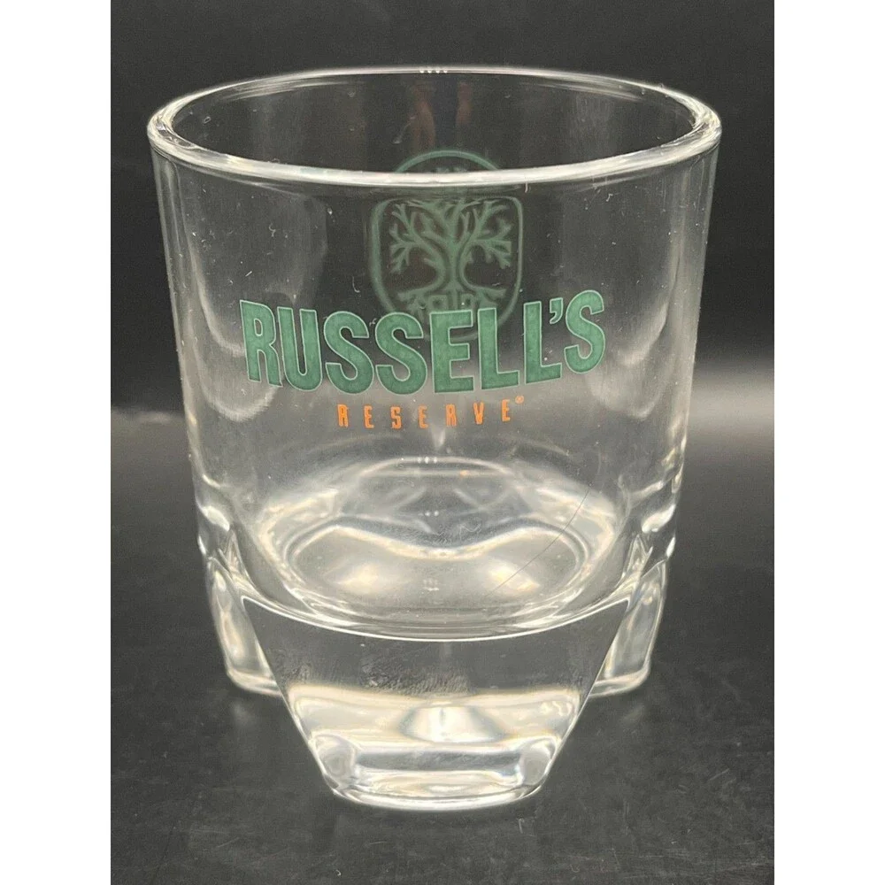 Russell's Reserve Bourbon Whiskey Tasting Glass Set of 2 KY Barware